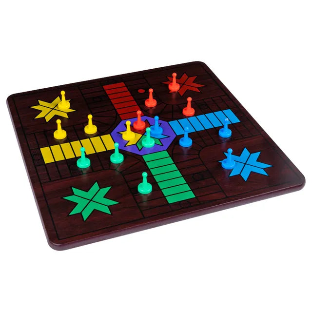 Spin Master Games - 12-in-1 Wooden Game Center