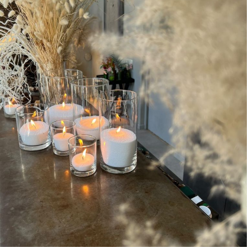 The Candle Dust - 650g Sand Candle | Rhubarb Sparkle