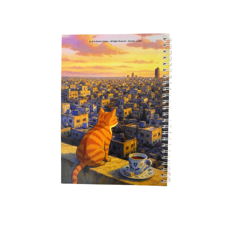 Ali and Rama Gallery - Orange Cat Notebook