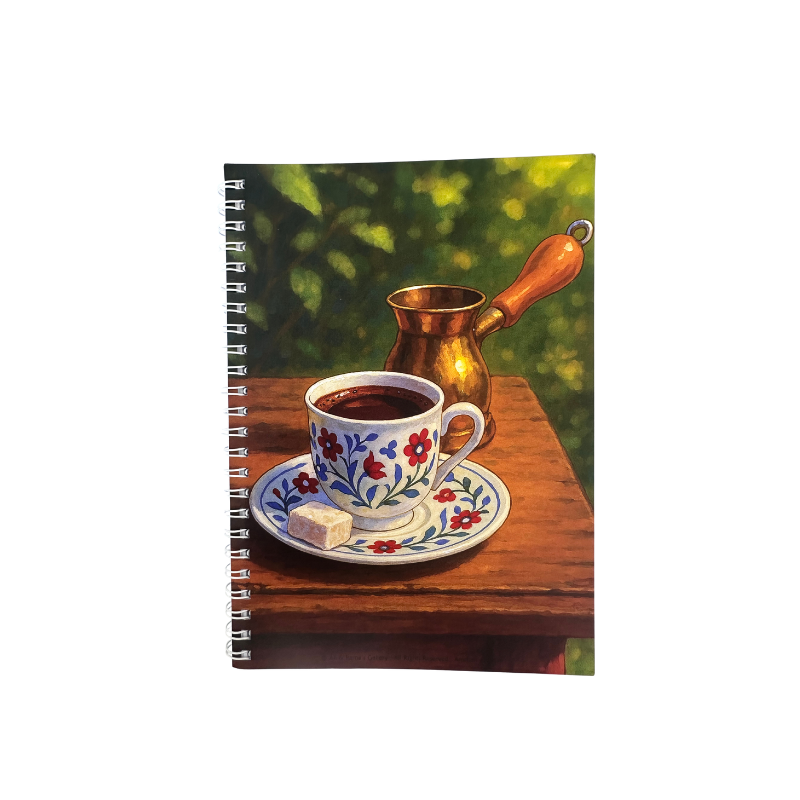Ali and Rama Gallery - Coffee Cup and Pot Notebook