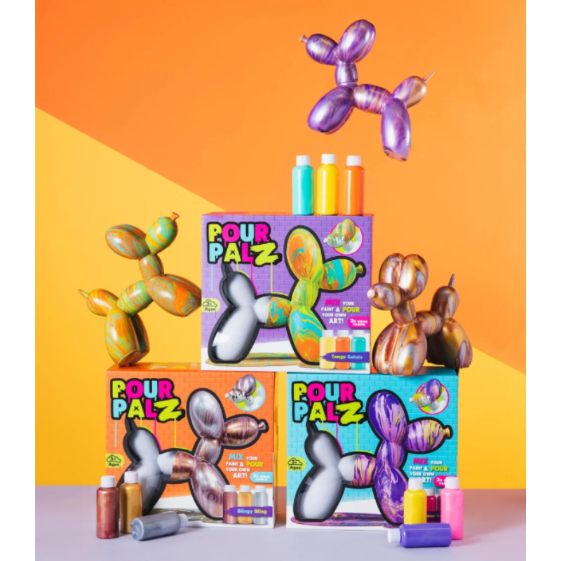 Pour Palz - Balloon Dog Painting Kit Assortment
