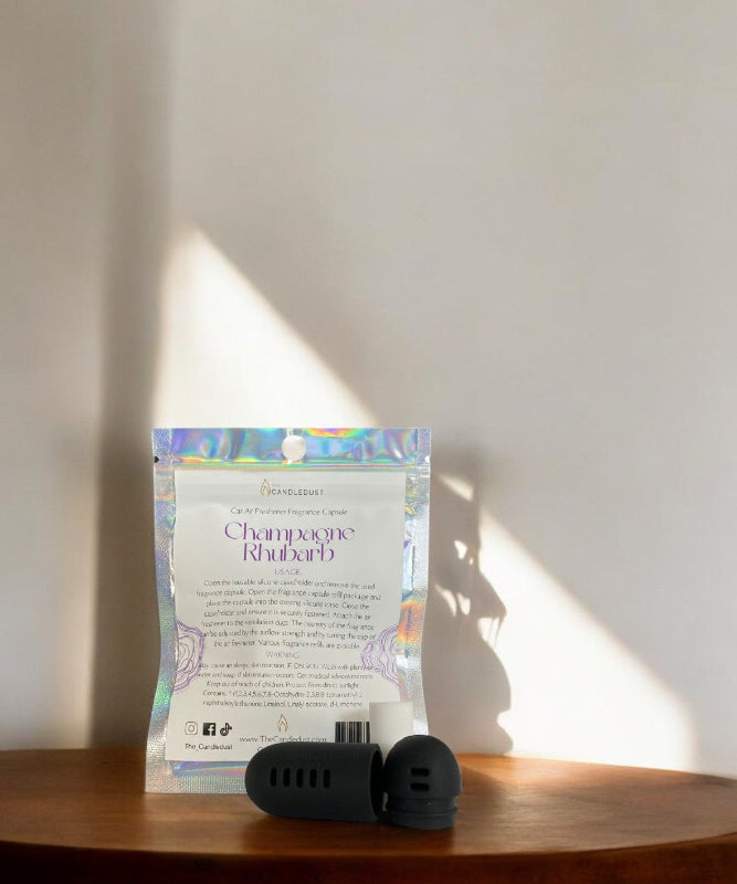 The Candle Dust - Car Diffuser Refill | Champagne Rhubarb