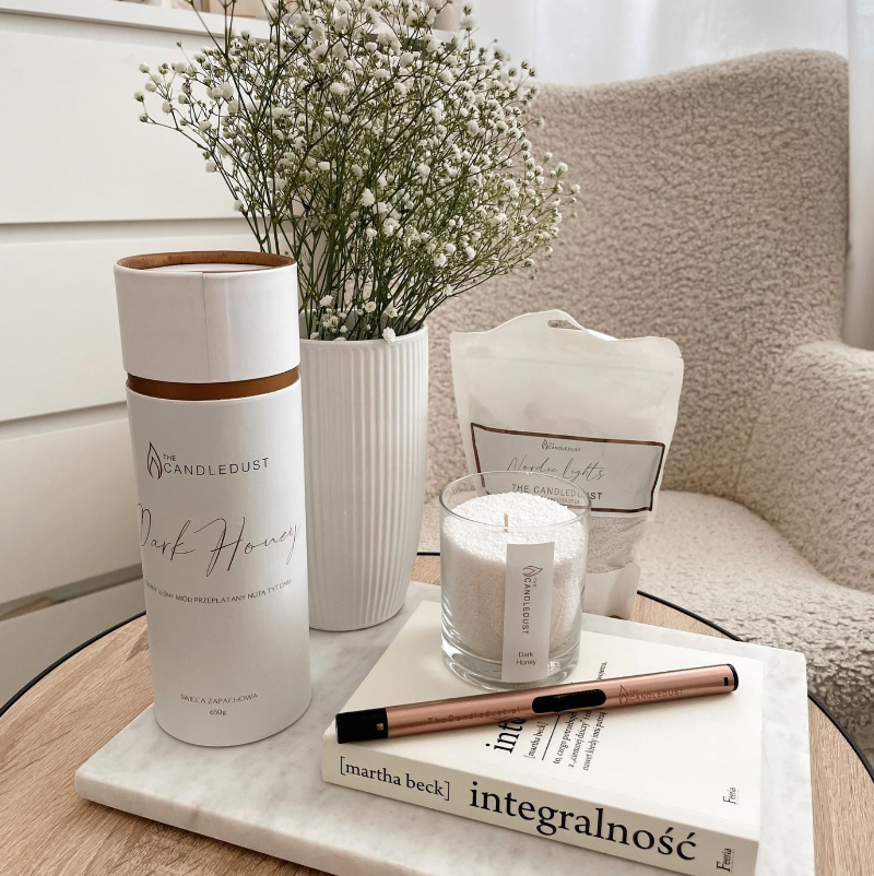 The Candle Dust - 330g Sand Candle | Nordic Lights