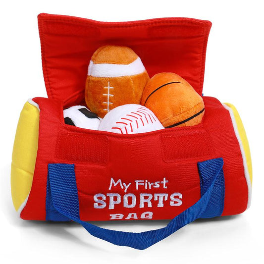 Spin Master - GUND | My First Sports Bag Plush Playset
