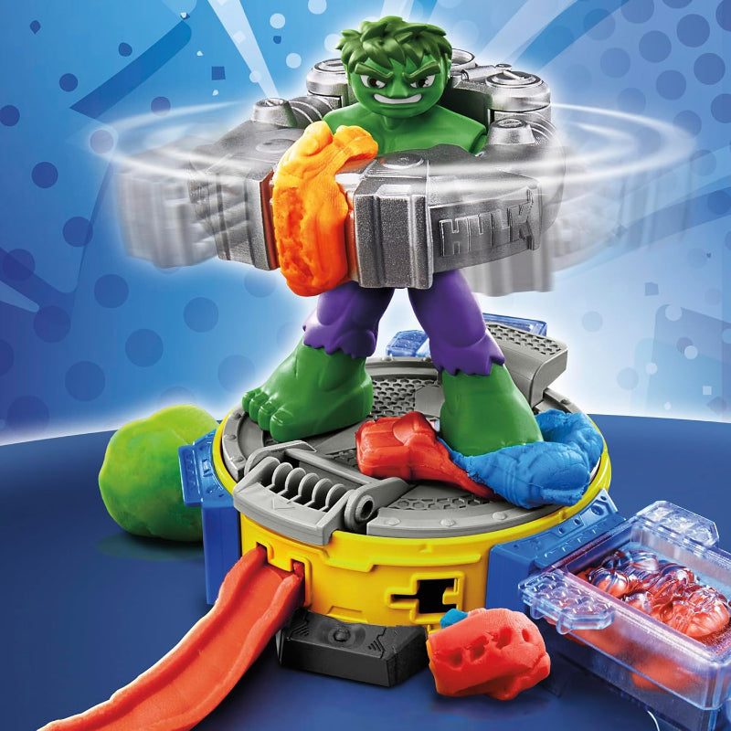 Hasbro - Play-Doh | Hulk Smash & Squish Playset with Hulk Action Figure
