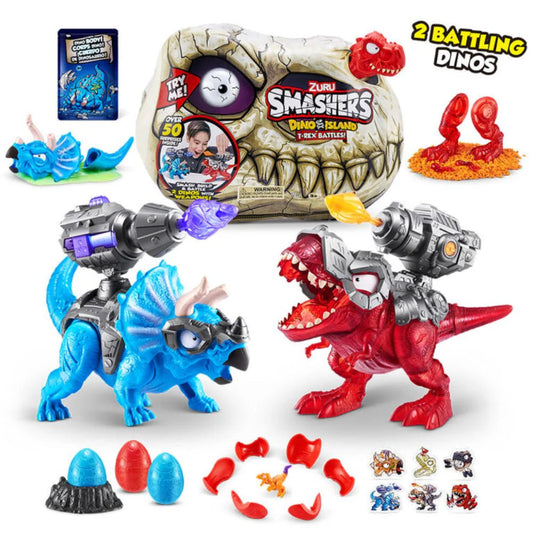 ZURU - Smashers | Dino Island S1 T-Rex Battle Playset