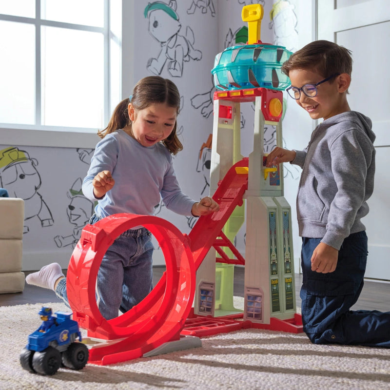 Spin Master - Paw Patrol | Rescue Wheels Super Loop Tower HQ Playset