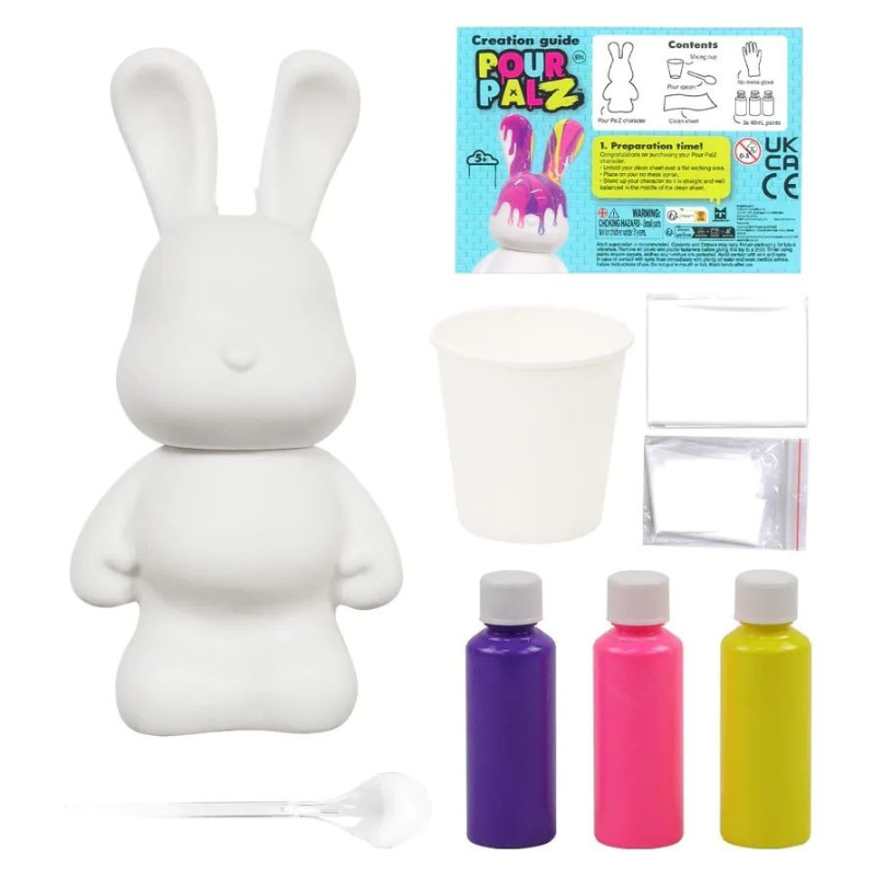 Pour Palz - Tutti Frutti Bunny Coloring Kit