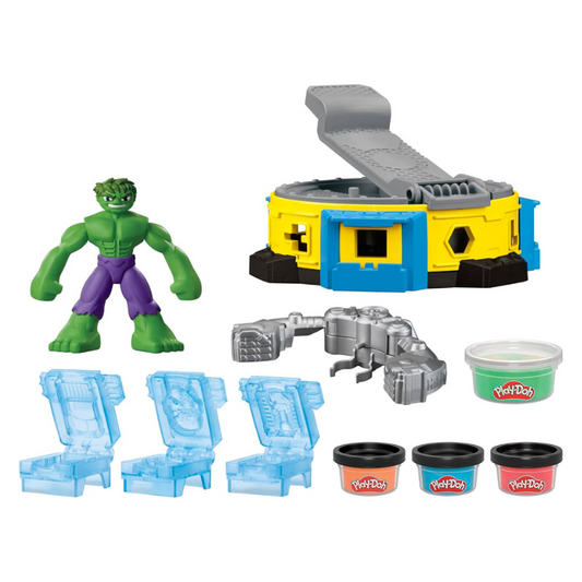Hasbro - Play-Doh | Hulk Smash & Squish Playset with Hulk Action Figure