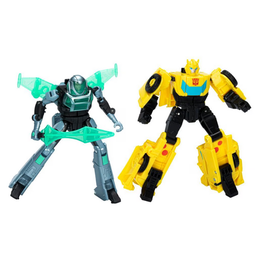 Hasbro - Transformers EarthSpark Cyber-Combiner | Bumblebee and Mo Malto Action Figures