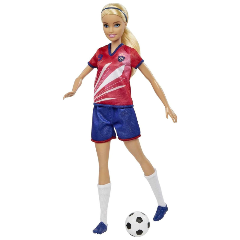 Barbie - Blonde Soccer Doll