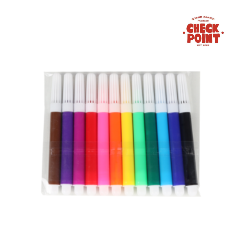 Petra Kids Coloring Puzzle 46 Pieces (60 x 40 cm) with Glue & Colors