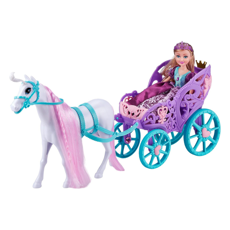 ZURU - Sparkle Girlz | Princess Doll with Horse & Carriage