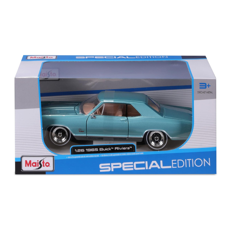Maisto - Special Edition Buick Riviera (1955) Diecast Car Model | Blue