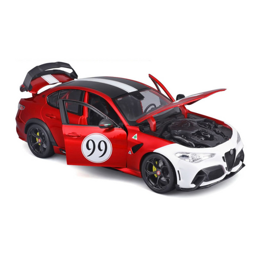 Bburago - Alfa Romeo Giulia GTAm #99 | Metallic Red