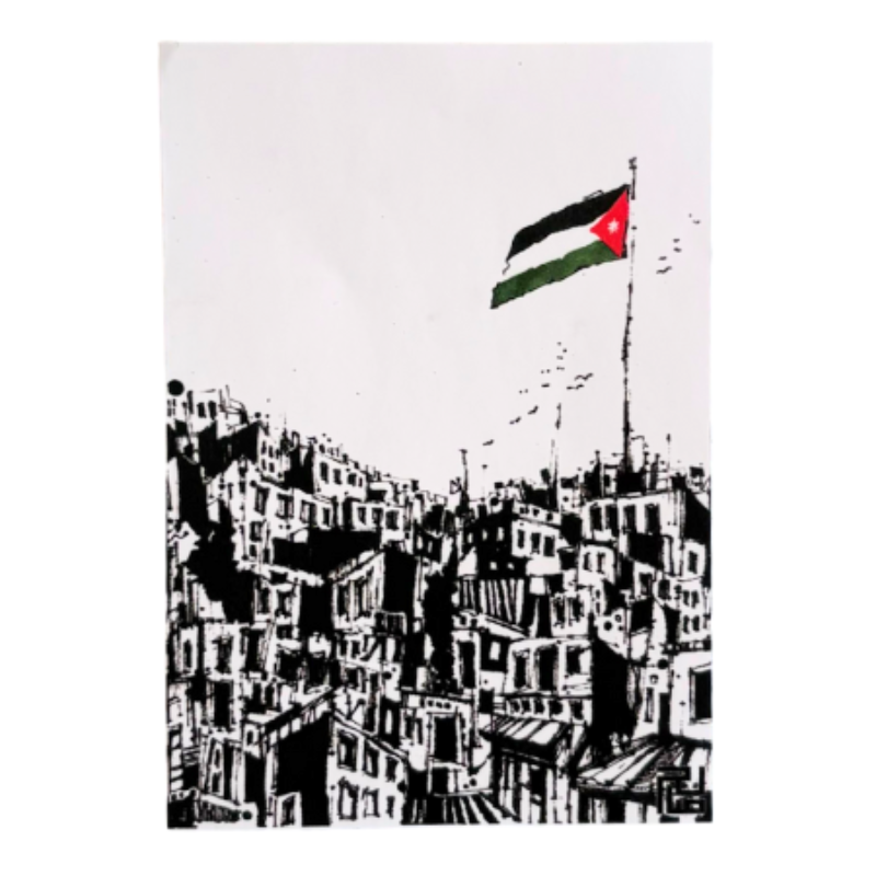 Saleh Studio - Black and White Sticker