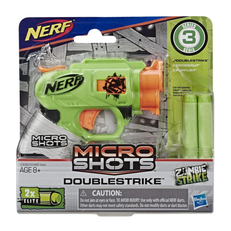 Hasbro - Nerf MicroShots Zombie Strike | Doublestrike Blaster