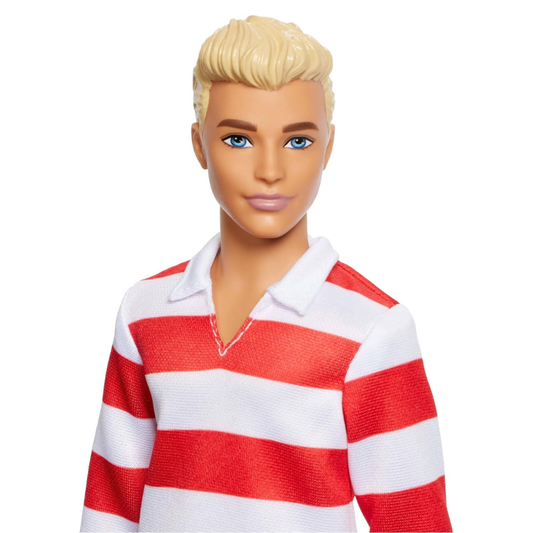 Barbie - Ken Fashionistas Doll | Red & Whitre Stripe