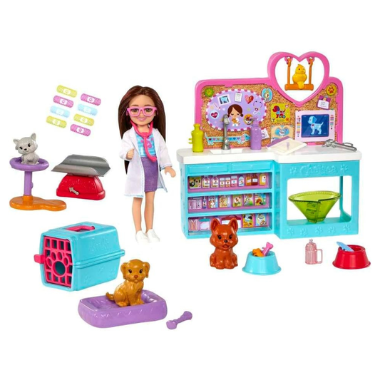 Barbie - Club Chelsea Can Be Pet Vet Playset