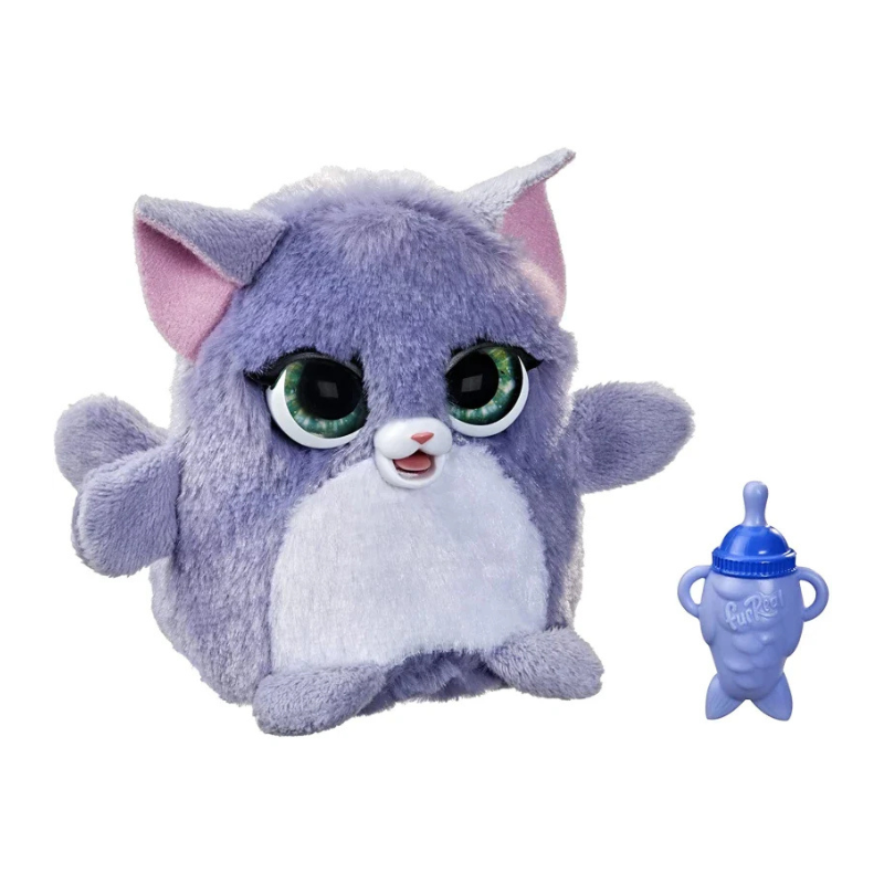 Hasbro - Furreal Fuzzalots Color-change Interactive Feeding Toy | Kitty