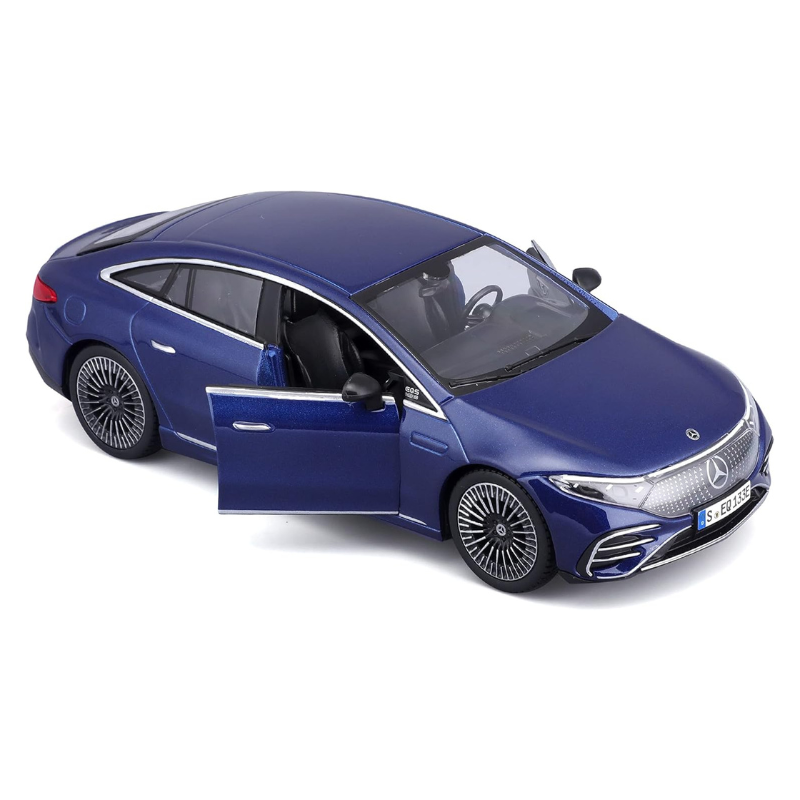 Maisto - Mercedes-Benz EQS Special Edition Series Diecast Model Car | Metallic Blue