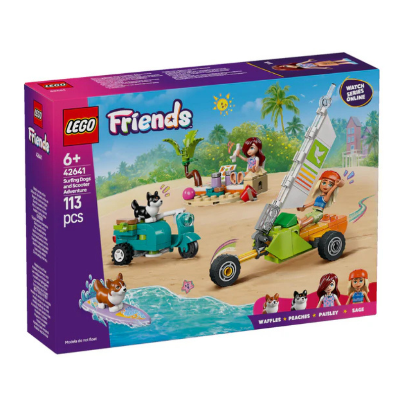 LEGO Friends - Surfing Dogs and Scooter Adventure