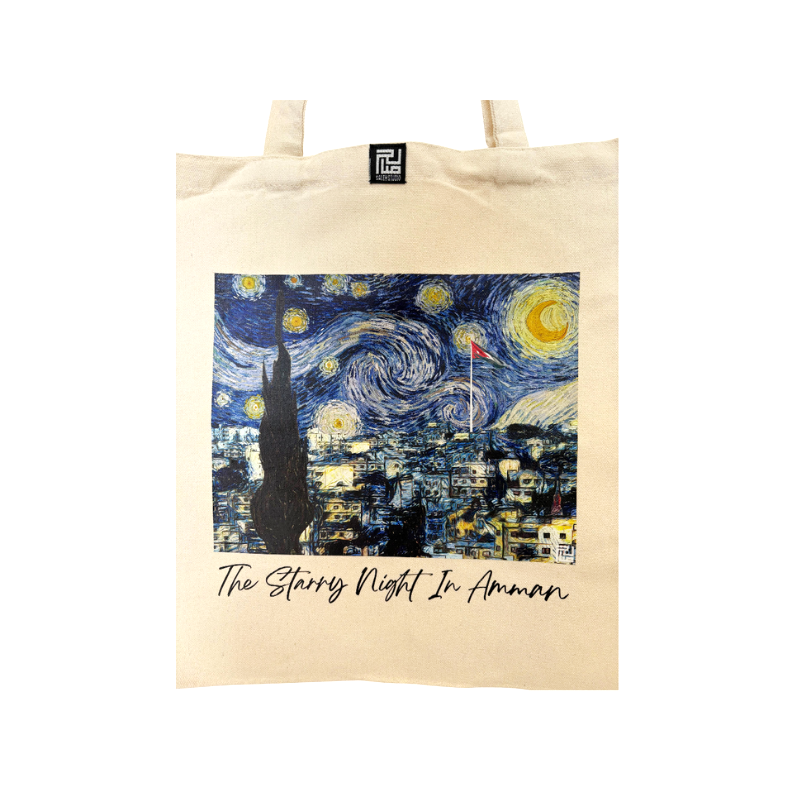 Saleh Studio - The Starry Night in Amman Tote Bag