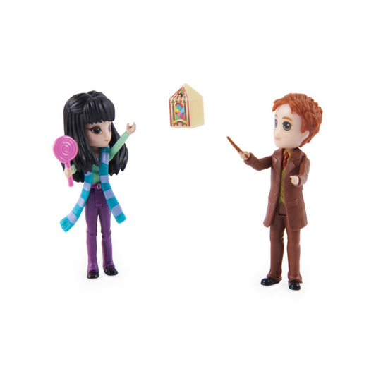 Spin Master - Harry Potter Wizarding World | Magical Mini Friends Cho Chang and George Weasley Figure Set