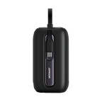JOYROOM JR-L012 Colorful Series 22. 5W Mini Power Bank with Dual Cables 10000mAh - Black