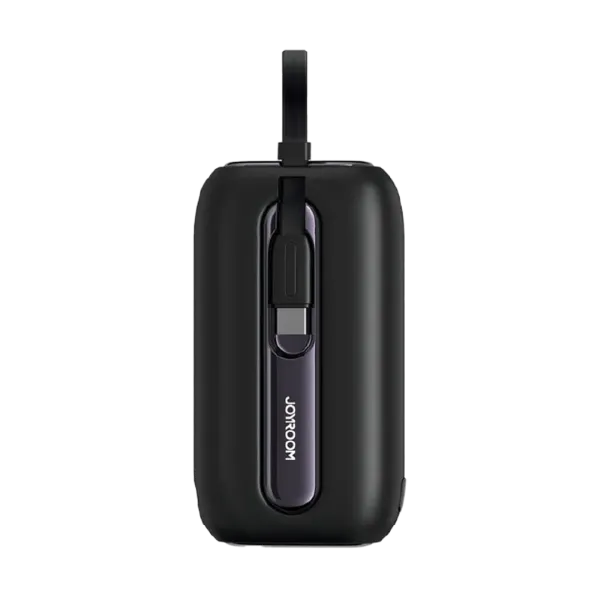 JOYROOM JR-L012 Colorful Series 22. 5W Mini Power Bank with Dual Cables 10000mAh - Black