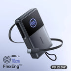 JOYROOM JR-PR1 With 70cm Stretch Cable Power Bank 10000mAh Black