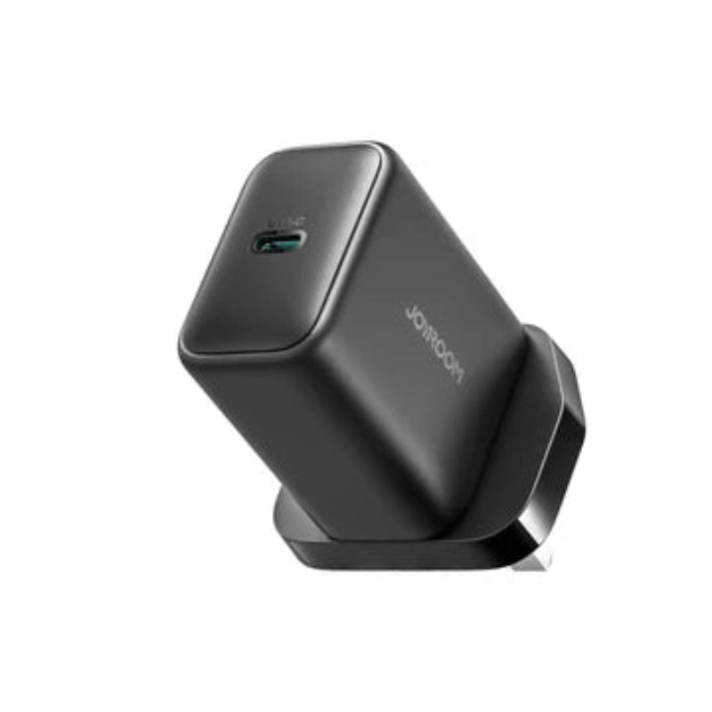 JOYROOM JR-TCG13 GaN 45W USB-C Super Fast Charger - Black (EU) + A14 C to C 60W 1. 2m - Black