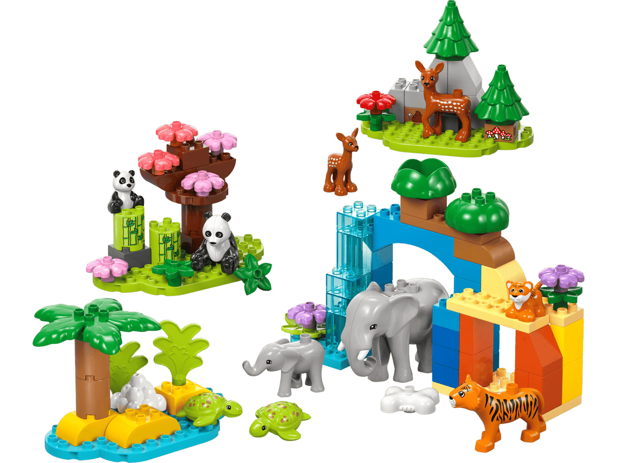 3in1 Wild Animal Families- 92 Pcs