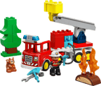 Fire Truck with Hose and Firefighter- 28 Pcs