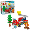 Fire Truck with Hose and Firefighter- 28 Pcs