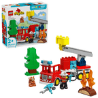 Fire Truck with Hose and Firefighter- 28 Pcs