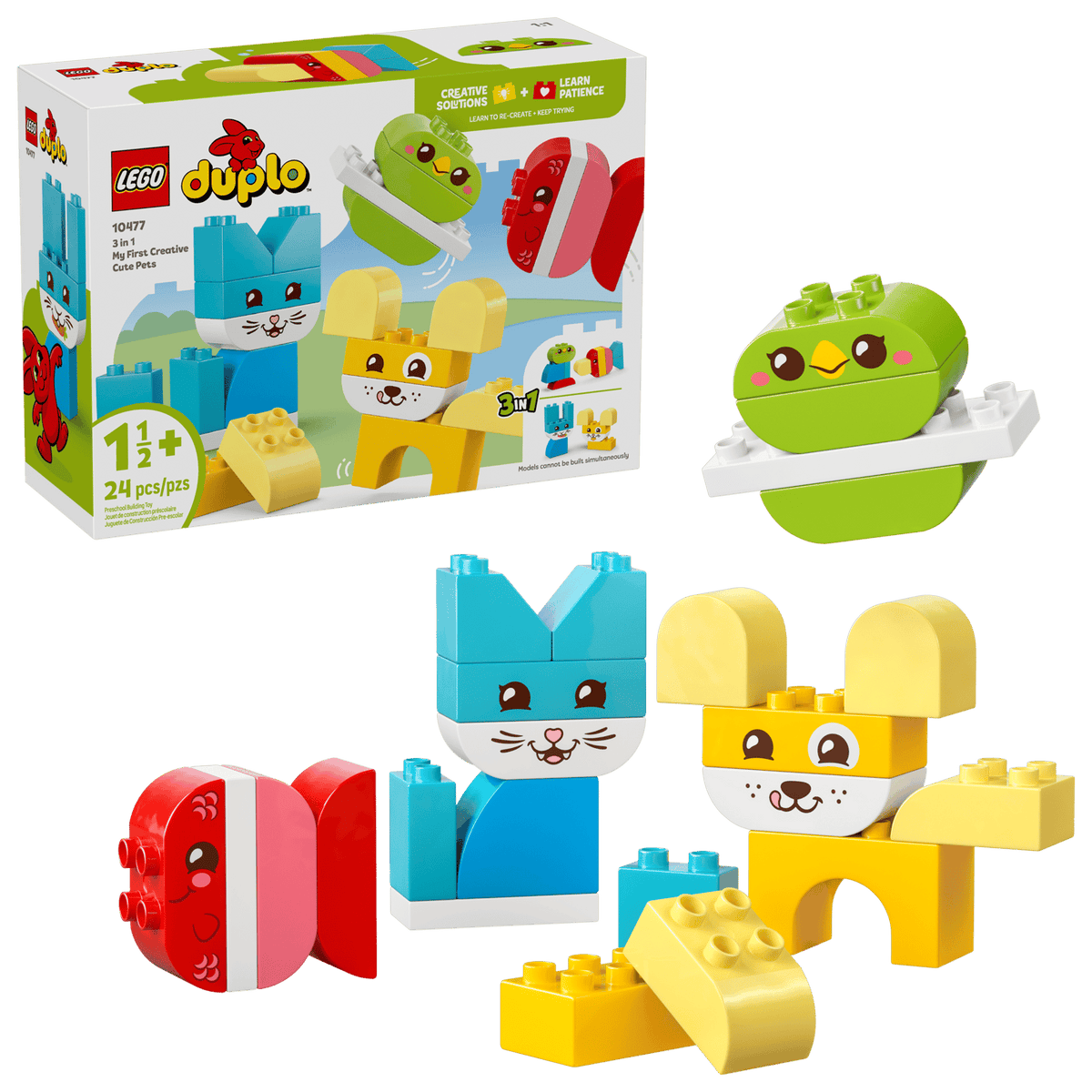 3 in 1 Creative Cute Pets- 24 Pcs
