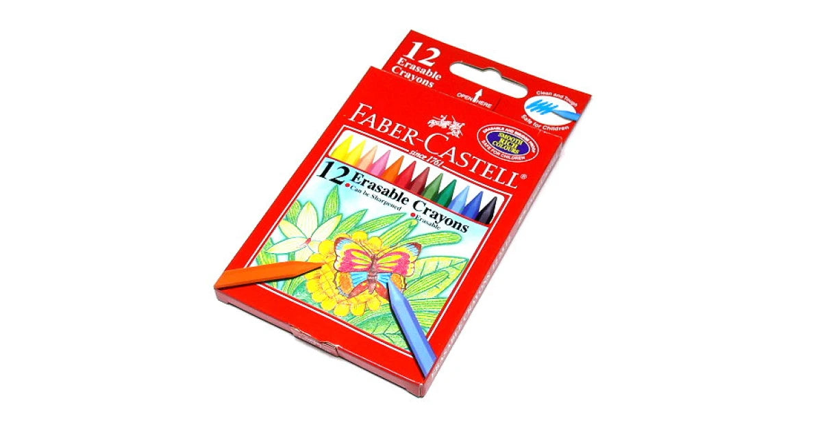 Crayon Faber Castell Erasable Smart Crayons Pack 12
