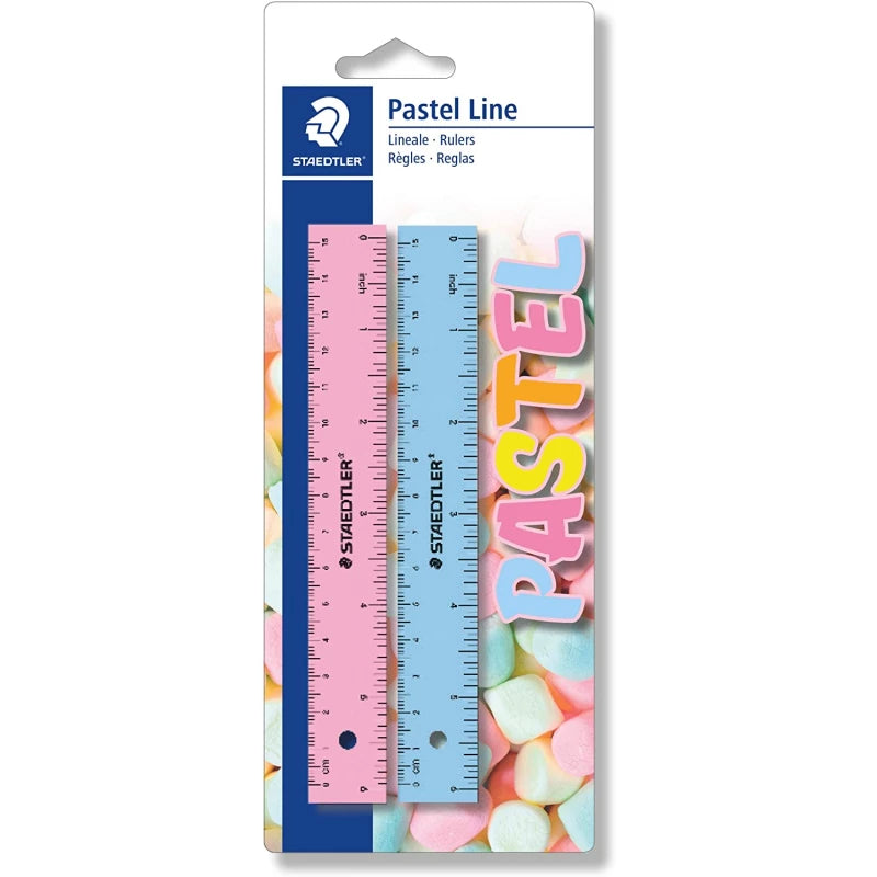 SREADTLER PASTEL LINE RULER X2 56215PSBK2