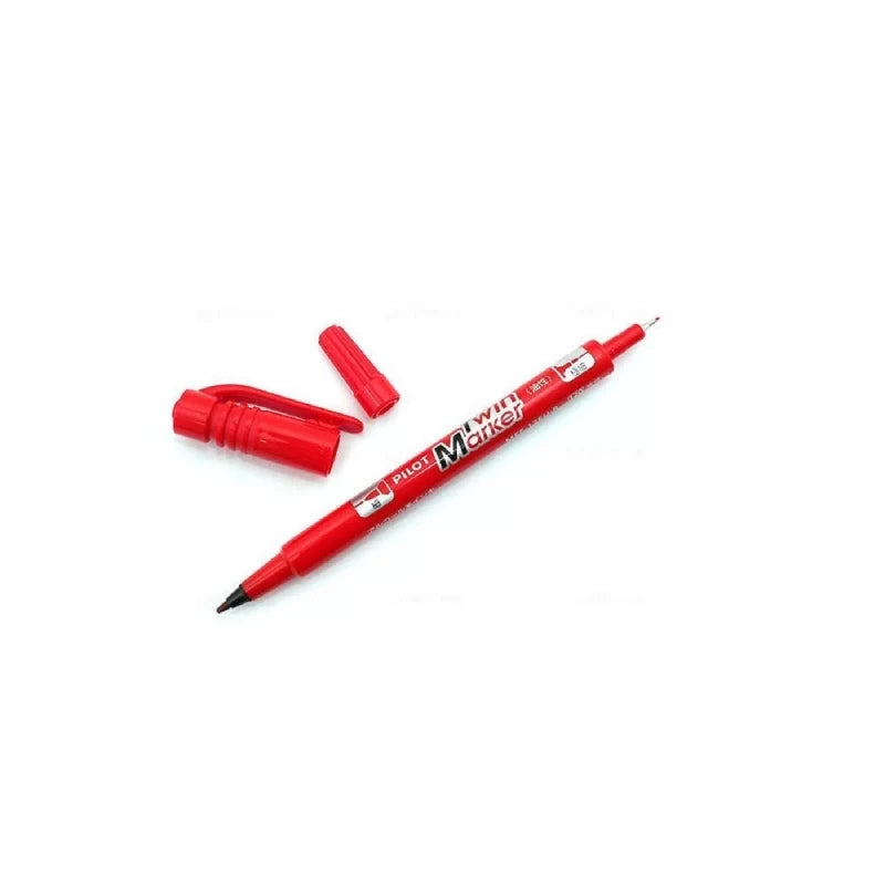 Pilot Twin Permanent Marker Red