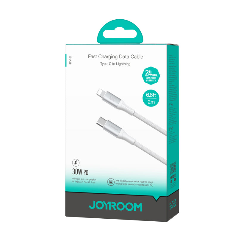 JOYROOM S-A28 Flash Series 30W Fast Charging Data Cable (Type-C to Lightning) 2m - White