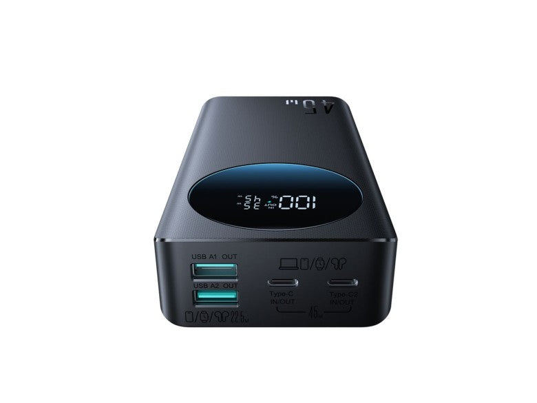 JOYROOM 45W Power Bank 20000mAh - Black (with USB to Type-C Cable 0. 25m - Black