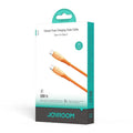 JOYROOM S-A59 Vibrant Series 60W Fast Charging Data Cable (Type-C to Type-C) 1. 2m - Orange