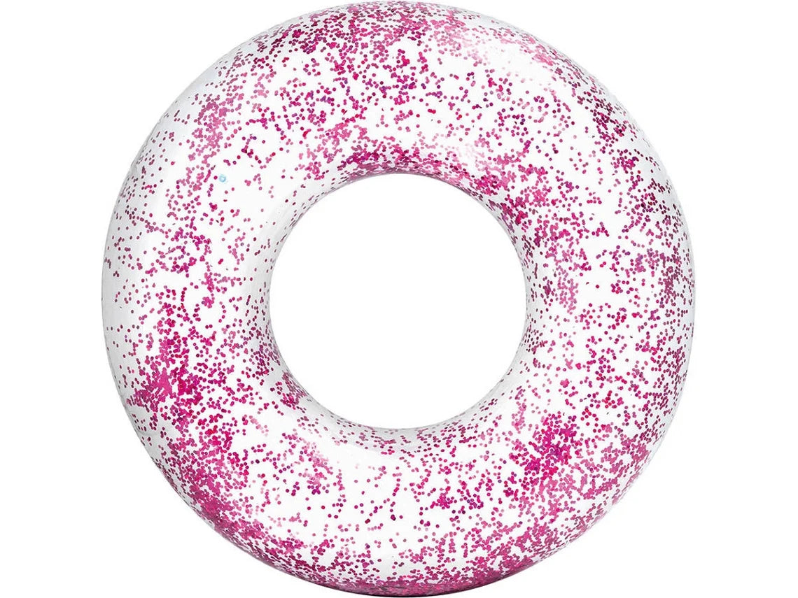 Intex Transparent Pink Glitter Tube.