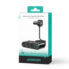 JOYROOM JR-CCL01 139W 7 in 1 Cigarette Lighter Splitter Car Charger - Black