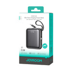 JOYROOM JR-PBF27 22. 5W Mini Power Bank with Dual Cables (Lightning & Type-C) 10000mAh - Black