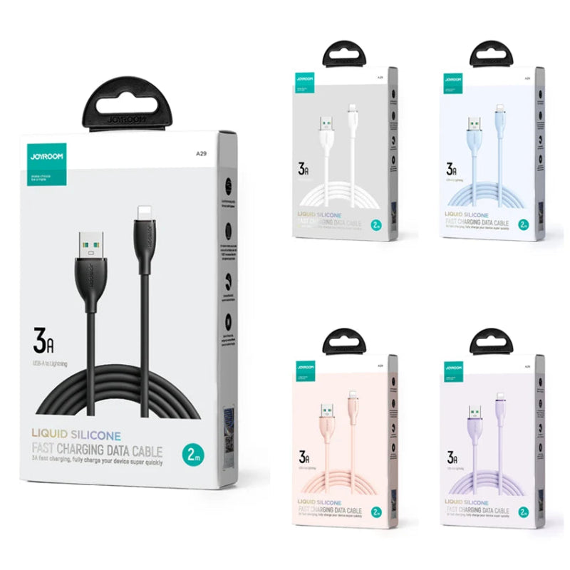 Sa29-al3 Silicone Cable Lightning 3A 1. 2m Black