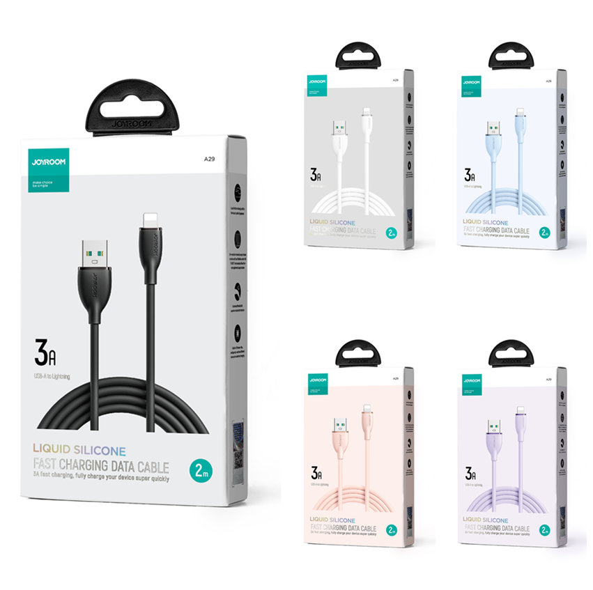 Sa29-al3 Silicone Cable Lightning 3A 1. 2m Blue