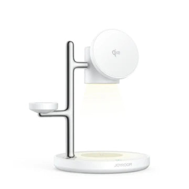 JOYROOM JR-W23 Qi2 4-in-1 Wireless Charger - White