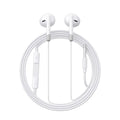 JOYROOM JR-EW01 Wired Series Half In-Ear Wired Earphones - White
